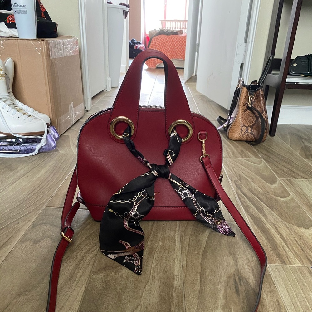 Merlot Nanette Lepore scarf purse